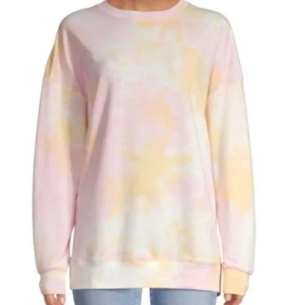 NEW Wildfox Cotton Candy Oversized Tie Dye Sweatshirt SZ S